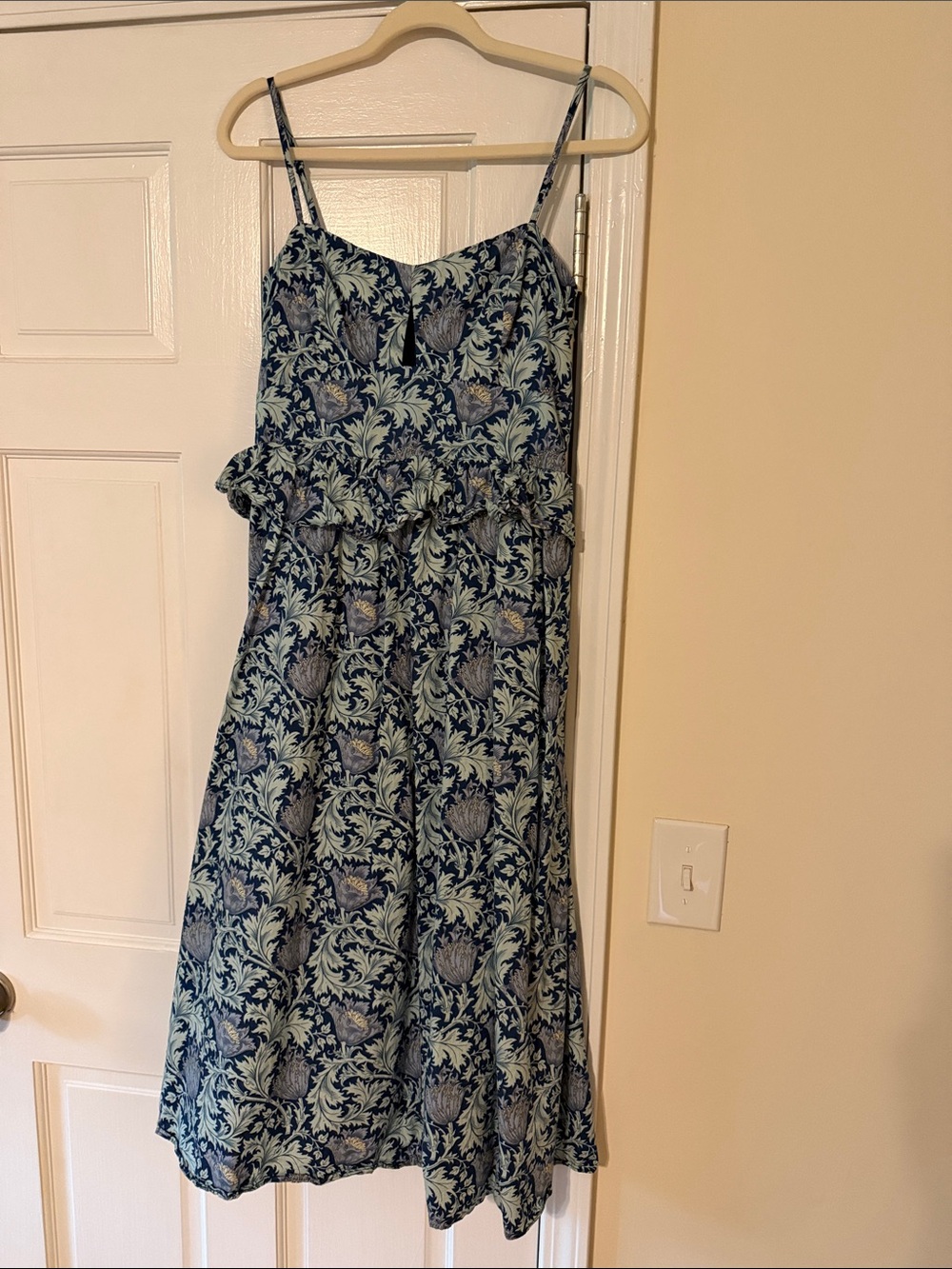 Hyacinth House - Floral Blue and Light Blue Spaghetti Strap Sundress